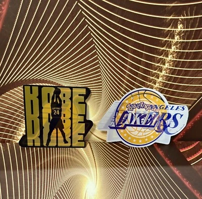 3D Lenticular Motion Car Sticker Decal Los Angeles Laker Kobe Bryant (2 Pieces) - Image 1 of 4