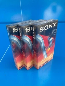 "SONY PREMIUM " - LOT DE 3 x VHS 180 mn 3 H - K7 vidéo Casettes - NEUF - Photo 1/5