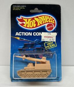 Hot Wheels Rocketank Action Command Series #9380 New NRFP 1986 Tan 1:64