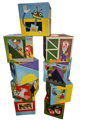 Whimsical And Quirky Baby Cardboard Blocks - Image 1 of 4