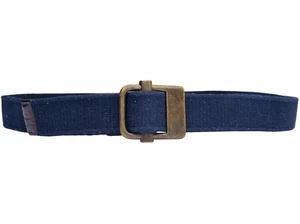 Tommy Hilfiger Men's Canvas Belt, Classic Navy Blue, 42"/105cm with Brass Buckle - Picture 1 of 8