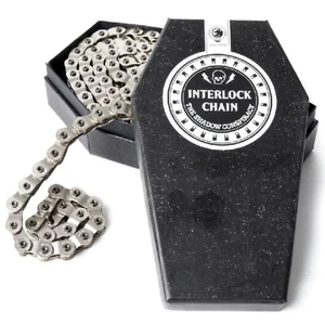 SHADOW BMX INTERLOCK v2 HALFLINK 1/8" BICYCLE CHAIN SILVER - Picture 1 of 2