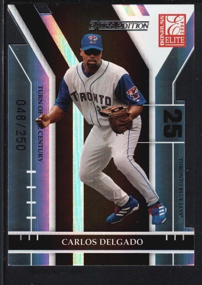 CARLOS DELGADO 2004 DONRUSS ELITE #68 TURN OF THE CENTURY BLUE JAYS SP #048/250 - Image 1 of 1