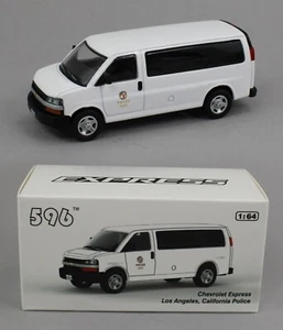 Chevrolet Express Van 1:64 *596 DIECAST* Departamento de Policía de Los Ángeles *NUEVO EN CAJA* - Imagen 1 de 4
