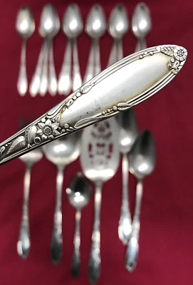 23 件 CHATEAU 镀银 16 TEASPOONS + 冷肉砂锅馅饼 Heirloom 出品 — 第 1/4 张图片