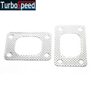 2x For Turbo T25 T28 GT25 GT28R GT2876R Turbo Inlet 4Bolt Gasket New Brand - Picture 1 of 4