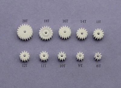 0.5 Modulus Plastic Spindle Gear Small Motor Gear Reduction Gear Bore 1.95mm - Image 1 of 3
