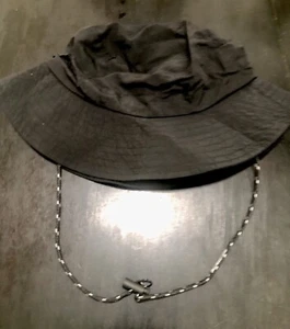 Sombrero de sol para hombre con corbata de barbilla con cordón - negro - Imagen 1 de 2