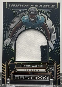 2022 Panini Obsidian Travon Walker Unbreakable Bronze Jersey Patch RC /25 🔥 - Picture 1 of 3