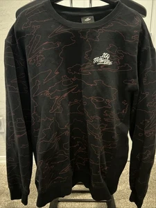 100 Thieves Sweatshirt Herren Large Geographic schwarz rot Rundhals Pullover Gamer - Bild 1 von 4