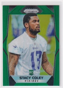 Panini Prizm Green Prizm Stacy Coley RC Rookie #240 W1 2017 - Imagen 1 de 2