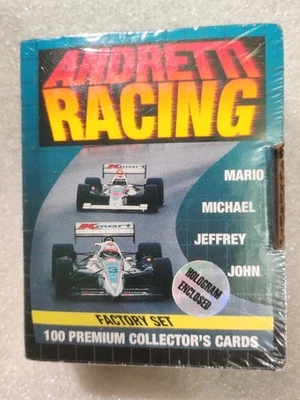 1992 Collect-A-Card ANDRETTI RACING 100 card Set with Hologram Factory Sealed - Image 1 of 4