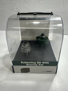 Wood River  1/2" SH Carbide Cutter Rabbeting Bit Shank W/ Ball Bearing - Picture 1 of 5