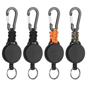 Retractable Keychain Heavy Duty Carabiner Badge Holder Retractable Badge Reel... - Picture 1 of 6