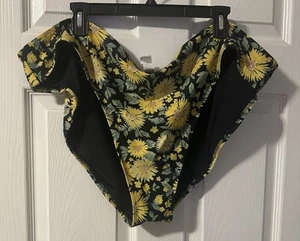 Pantalones de baño para mujer 4x negro estampado de girasol de Old Navy - Imagen 1 de 2