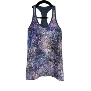 Ivivva by Lululemon Girls 12 Purple Gray Reversible Racerback Tank Top Galaxy - Picture 1 of 10