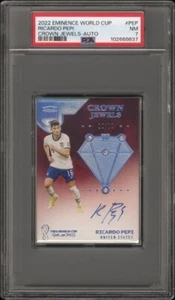 2022 Eminence World Cup Ricardo Pepi Crown Jewels Auto 10/10 #PEP 4 Diamond PSA7 - Picture 1 of 2