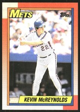 1990 Topps New York Mets Baseball Card #545 Kevin McReynolds