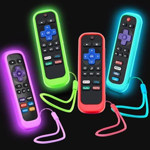 4Pack Case for Roku Remote, Cover for Hisense/TCL Roku TV Steaming Stick/Express - Picture 1 of 12