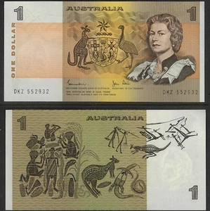 1982 Australian Near Mint $1 DKZ 552932 Johnston Stone - Last Paper Banknote r78 - Picture 1 of 1