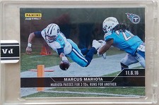 Marcus Mariota TITANS 2016 PANINI INSTANT BLACK 1/1 PASSES FOR 3 TD RUNS TD #192