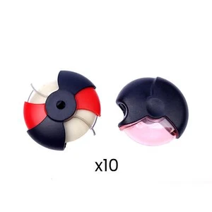 Helix Disc Sharpener & Eraser Rubber School Stationery Set Assorted Colours x10 - Picture 1 of 1