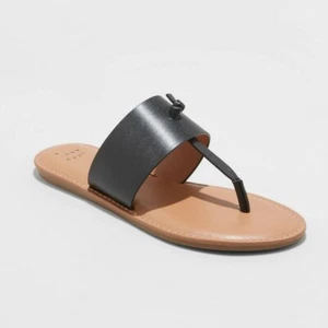 A New Day Black Sandal Size 7.5 - Picture 1 of 2