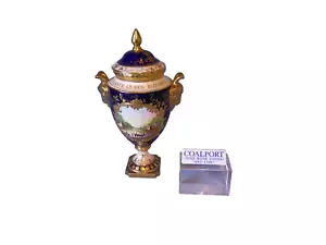 Limited Edition Coalport Twin Ram's Head Handled Pedestal Vase By A. Goodwin - Picture 1 of 10