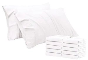 Pillow Cover Queen Size- Microfiber Standard Pillow Cover Queen (20 X 30) White - Picture 1 of 3