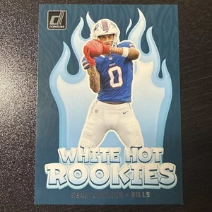 2024 Donruss NFL White Hot Rookies Keon Coleman Rookie Buffalo Bills #WH4 - Picture 1 of 2