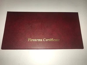 DOBLE BURG - ORO -- CERTIFICADO DE ARMAS DE FUEGO / TITULAR DE LICENCIA / BILLETERA - SGC/FAC - Imagen 1 de 2