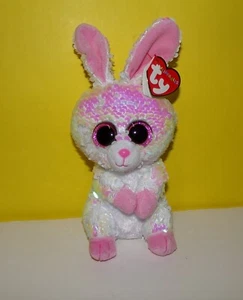 Ty Beanie Boos Bonnie Lentejuelas Conejo Flippables 7" Peluche Pascua - Imagen 1 de 3