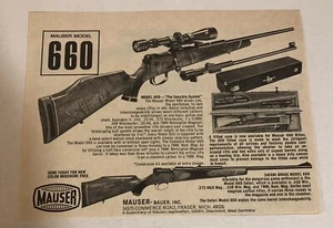 1970s Mauser Rifles Vintage Print Ad Advertisement Fraser Michigan pa31 - Picture 1 of 2