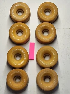 Vintage Powell Bones V-IV 62mm 98A roller skate wheels lot of 8 - Picture 1 of 5