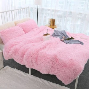 Soft Warm Bedding Throw Blanket PlushFluffy Faux Fur for Bed Cover Sheet Blanket - Picture 1 of 47
