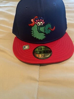 New Era Philadelphia Phillies Phanatic Batting Practice 59Fifty Fitted Hat 7 3/8 - Image 1 of 4