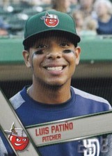 Luis Patino 2018 Fort Wayne TinCaps Grandstand Baseball Rookie Card #22 Rays RC