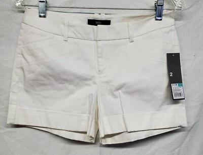 40208 Nuevo Con Etiquetas Mossimo Supply Blanco Tiro Más Bajo Pantalón Corto Mujer Talla 2 Foto 1 de 4
