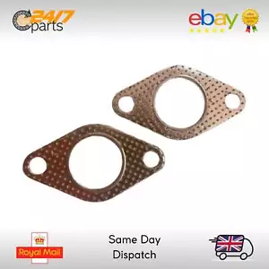 2 x 1.5" Inch 38mm Exhaust Gasket with Fire Ring | HIGH QUALITY | 2 Bolt Hole - Picture 1 of 1