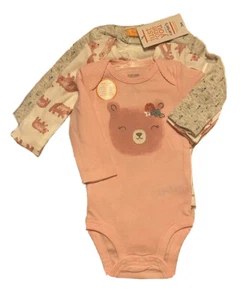 Neu mit Etikett Just One You by Carter’s Bodys 3er Set Baby Mädchen 3 Monate rosa Bär LS - Bild 1 von 5