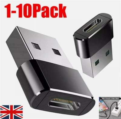 1/5/10X USB C 3.1 Type C Female to USB 3.0 Type A Male Port Converter Adapter UK - Image 1 of 4