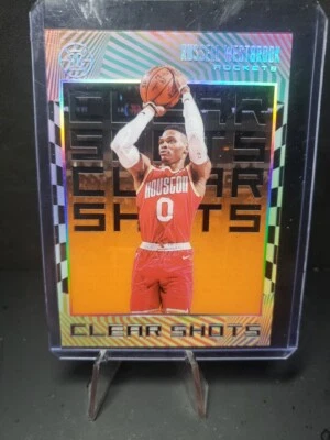 Acetato naranja Panini Illusions Russell Westbrook Clear Shots 2019-20  Foto 1 de 2