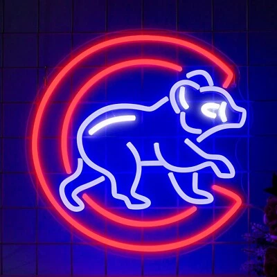 OUTDOOR OPTIONS CO Chicago Cubs LED Light Sign Eco friendly in stock