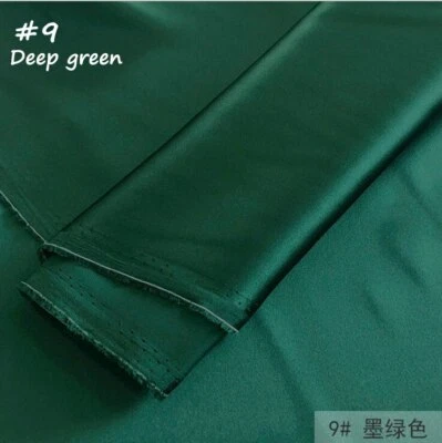 В ярдах качество эластичной шелковой ткани Charmeuse глянцевый мягкий сна платье материал - Изображение 1 из 4