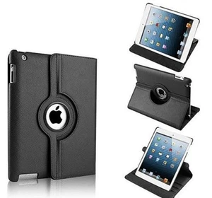 FUNDA TABLET PARA IPAD AIR 2 IPAD 6 CARCASA 360° ROTACIÓN GIRATORIO PIEL - Imagen 1 de 6