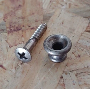 Original 1960's KAY K-100 TRUETONE Vanguard GUITAR STRAP PEG BUTTON & Orig SCREW - Picture 1 of 10