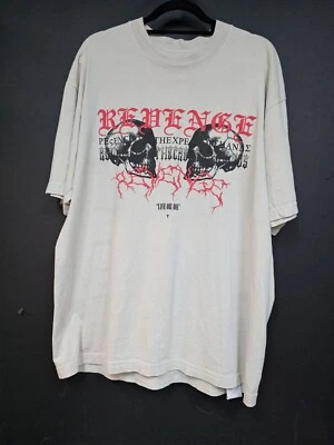 Camisa grapa marca Revenge talla grande cemento emo rap  Foto 1 de 4