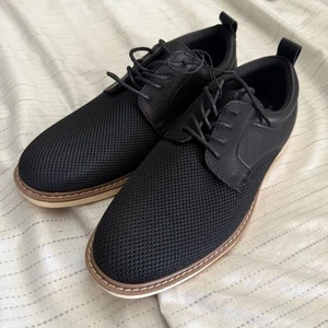 Scarpe Oxford uomo Perry Ellis Portolio Ultra Foam nere nuove senza etichette taglia 7,5 - Foto 1 di 7