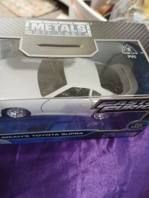 Jada Toys Fast and Furious Toyota Supra  1:32 Diecast Vehicle  White. 2019 - Image 1 of 4