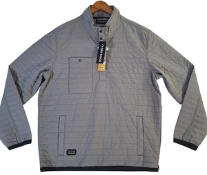Dri Duck Pullover Jacket Mens Large Gray Keystone Water Resistant Insulated - Picture 1 of 12